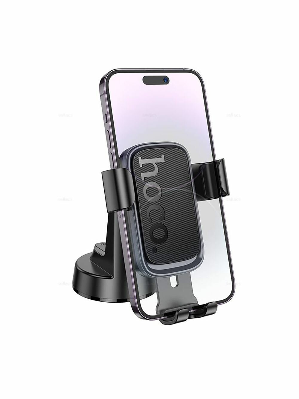 Картинки Автомобильный держатель для телефона на приборную панель Hoco H81, темно-серый