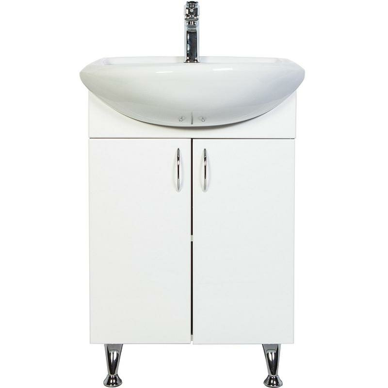 Тумба с раковиной Orange Роса Ro-50TUW Белый глянец