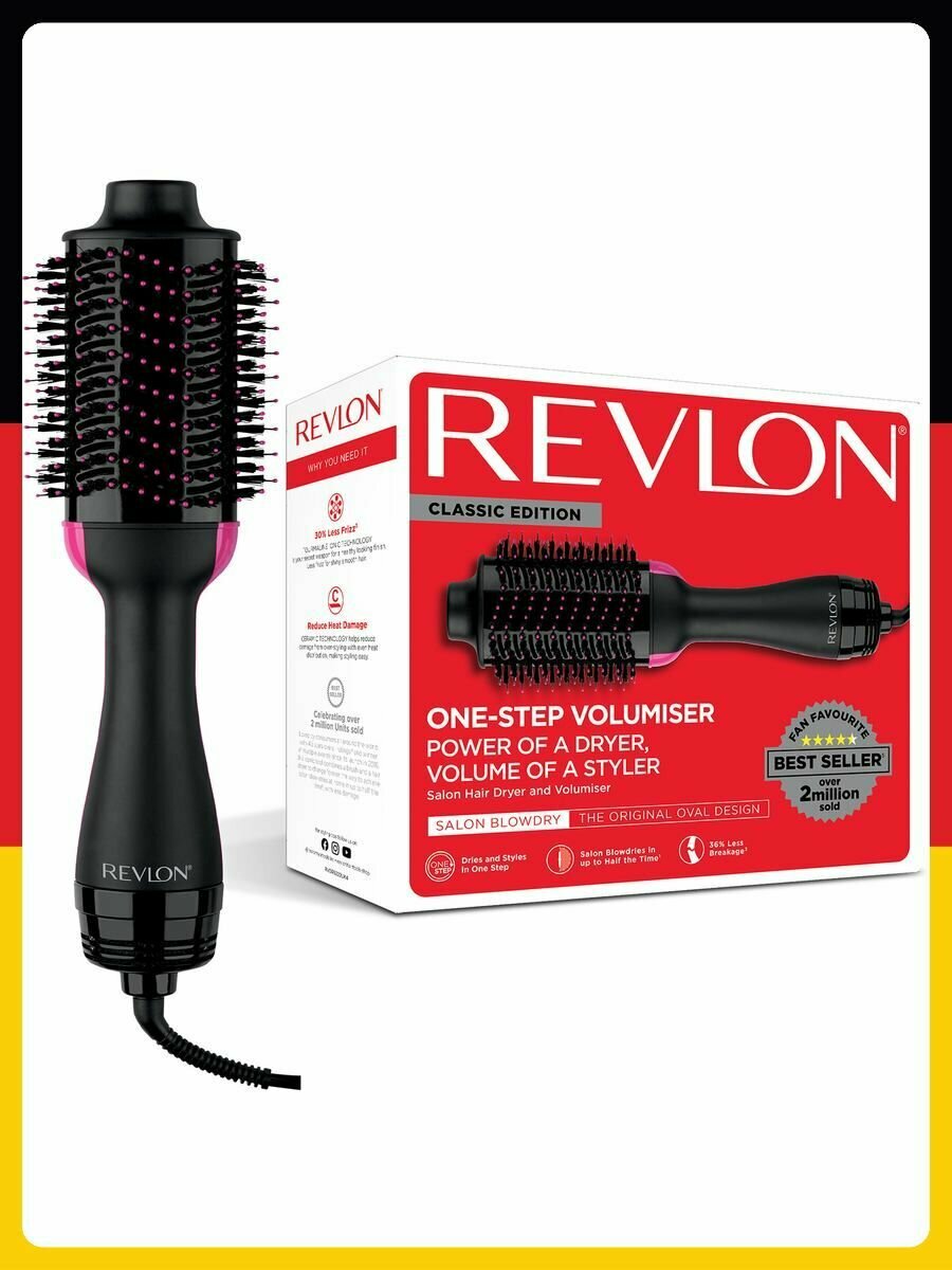 Фен-щетка для волос REVLON Hot Air Brush Salon One-Step RVDR5222, 1 pc.