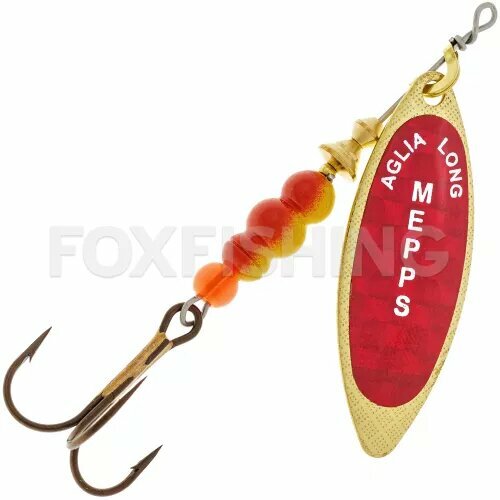 Блесна вращающиеся Mepps Aglia Long Redbo №4 17гр. #G
