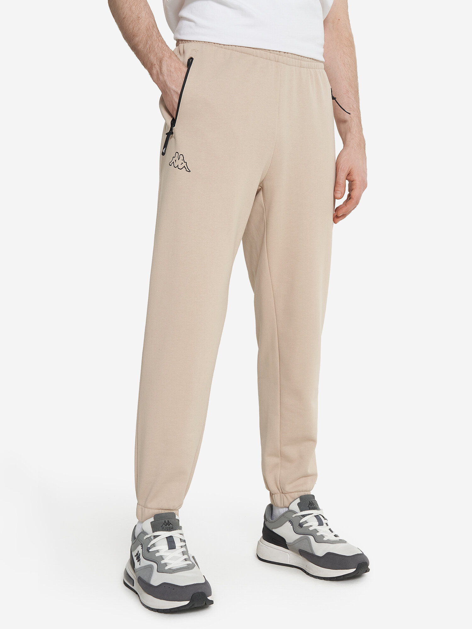 Брюки Kappa, размер 52-54, бежевый — фото 1