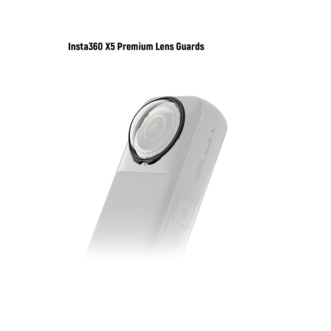 Защитные линзы, Insta360 X5 Premium Lens Guards, поворотные, закаленное стекло — фото 1