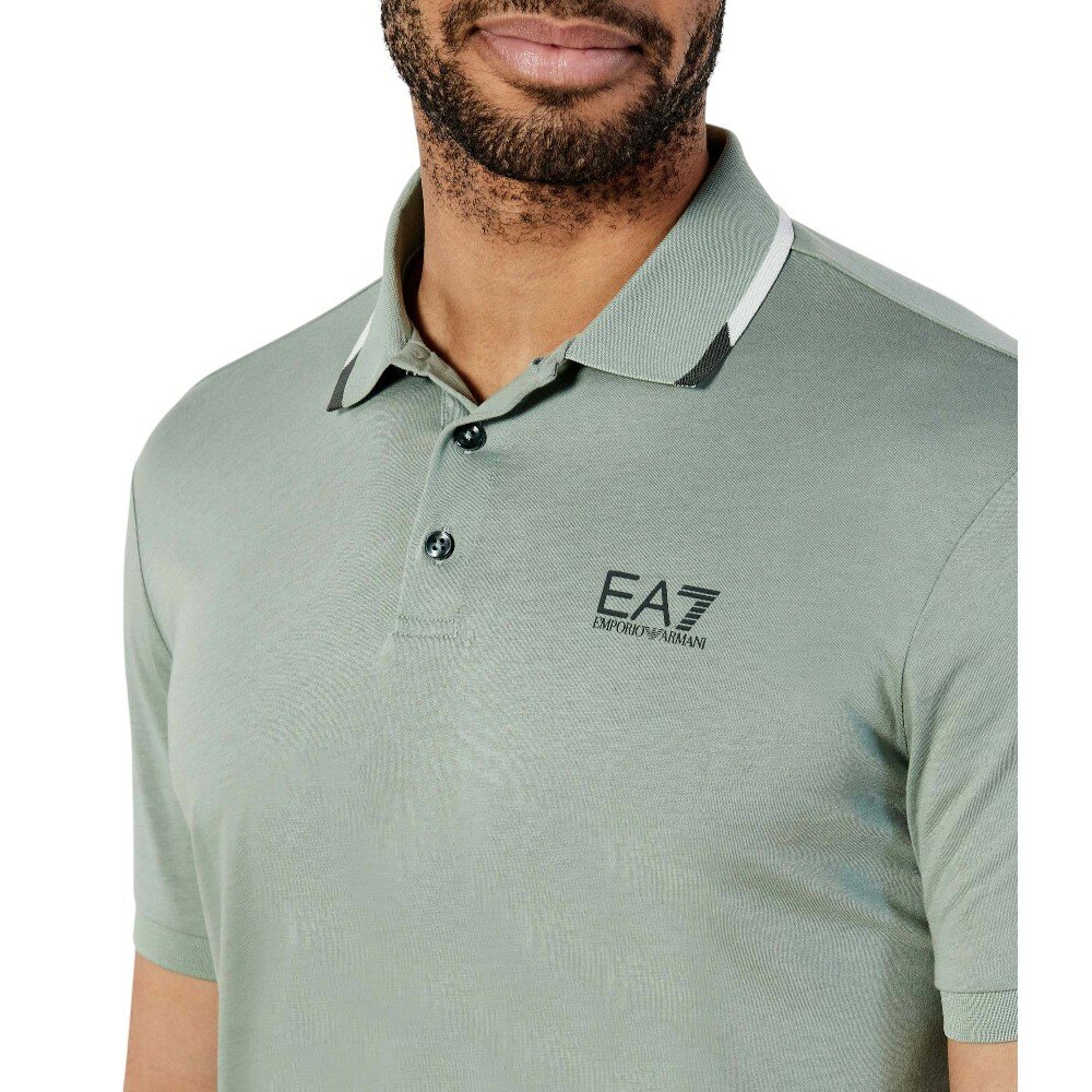 Поло EA7 EMPORIO ARMANI, размер XL, зеленый — фото 1