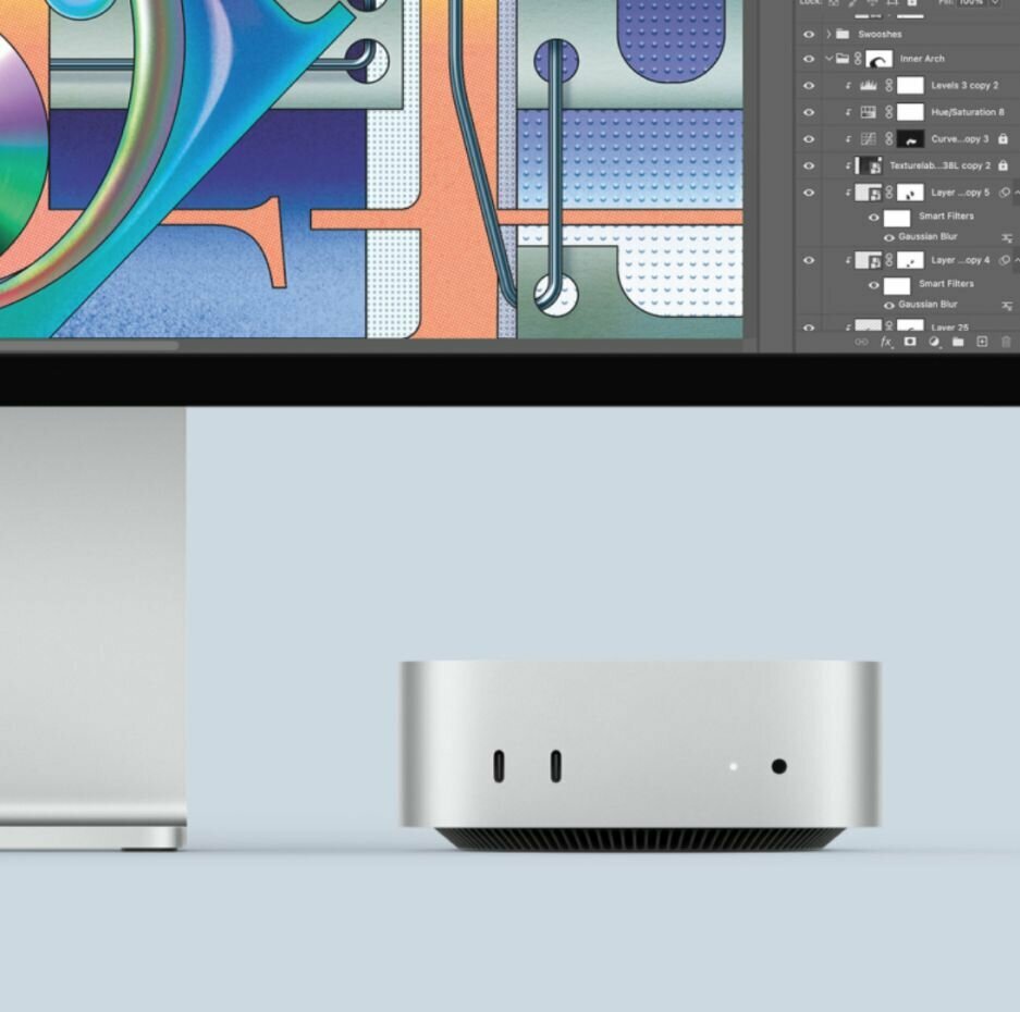 Мини ПК Apple Mac mini (M4 2024), 16/256Gb, MU9D3,(M4 10C CPU, 10C GPU) Silver — фото 1