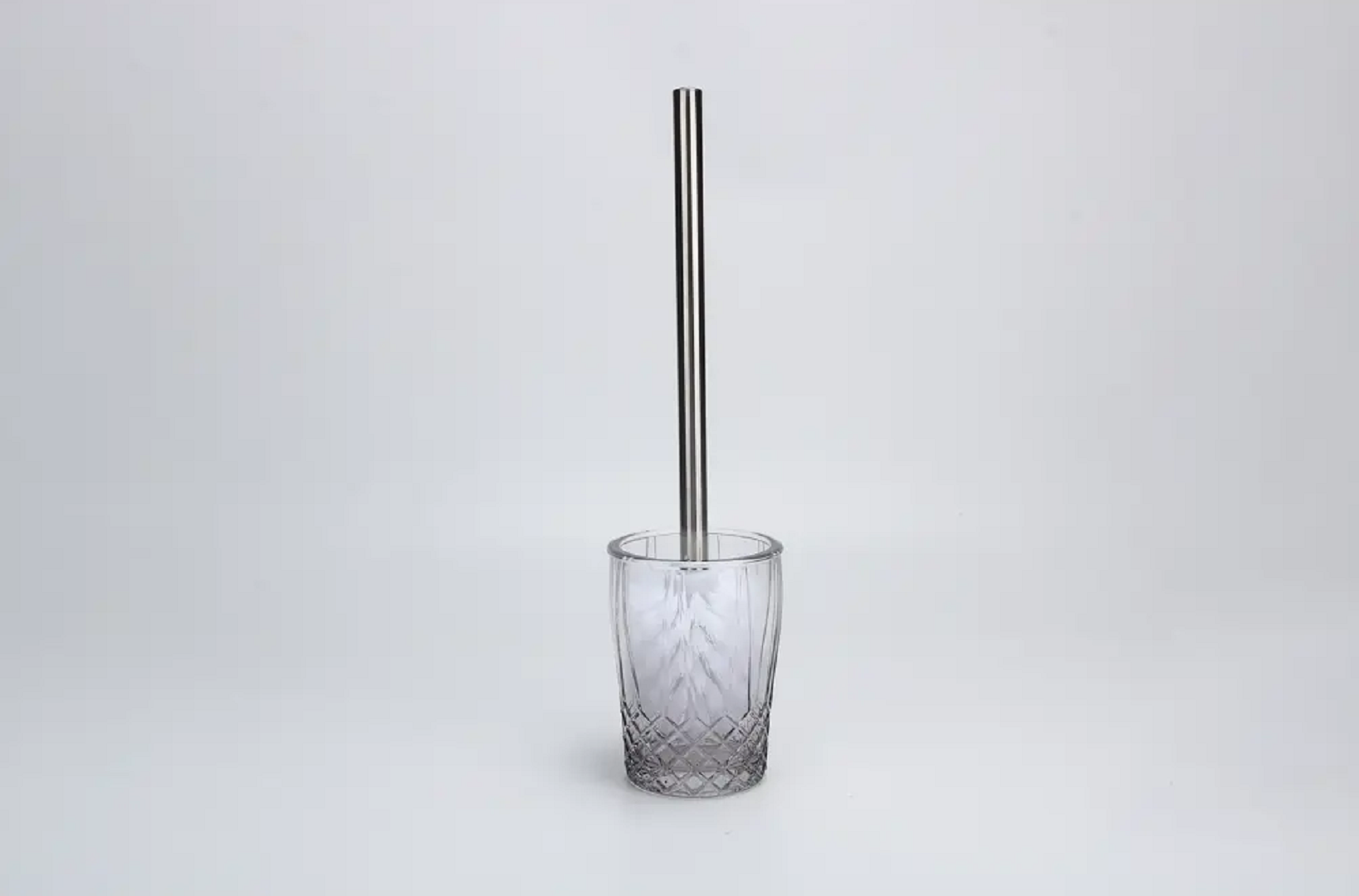 Ёршик для туалета Proffi Home GRAY CRYSTAL стекло фигурный