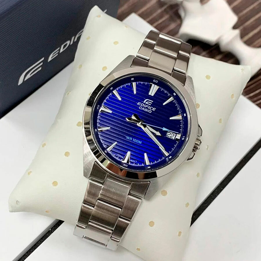 Наручные часы CASIO Edifice, синий/серебристый — фото 1