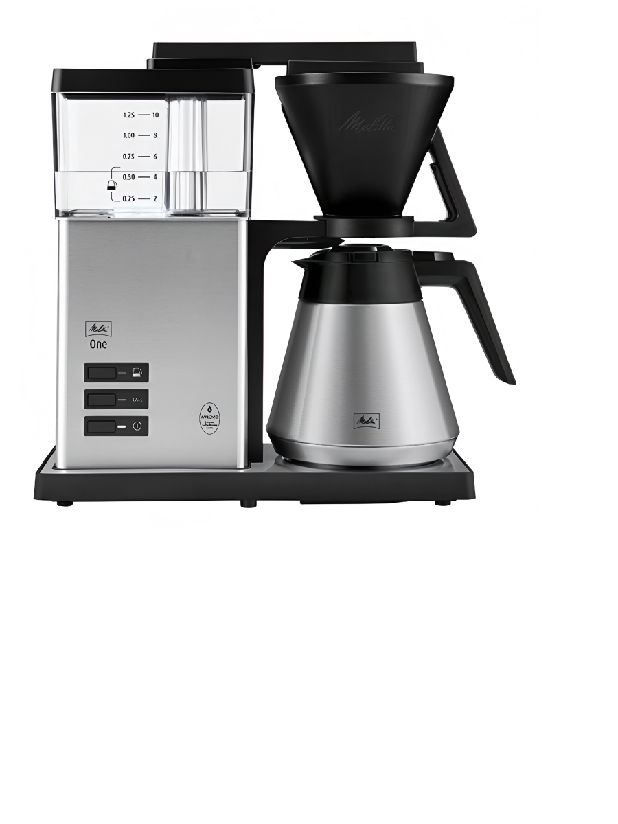 Кофеварка Melitta One Therm 1031-11 1520Вт  1.25л  черный серебристый