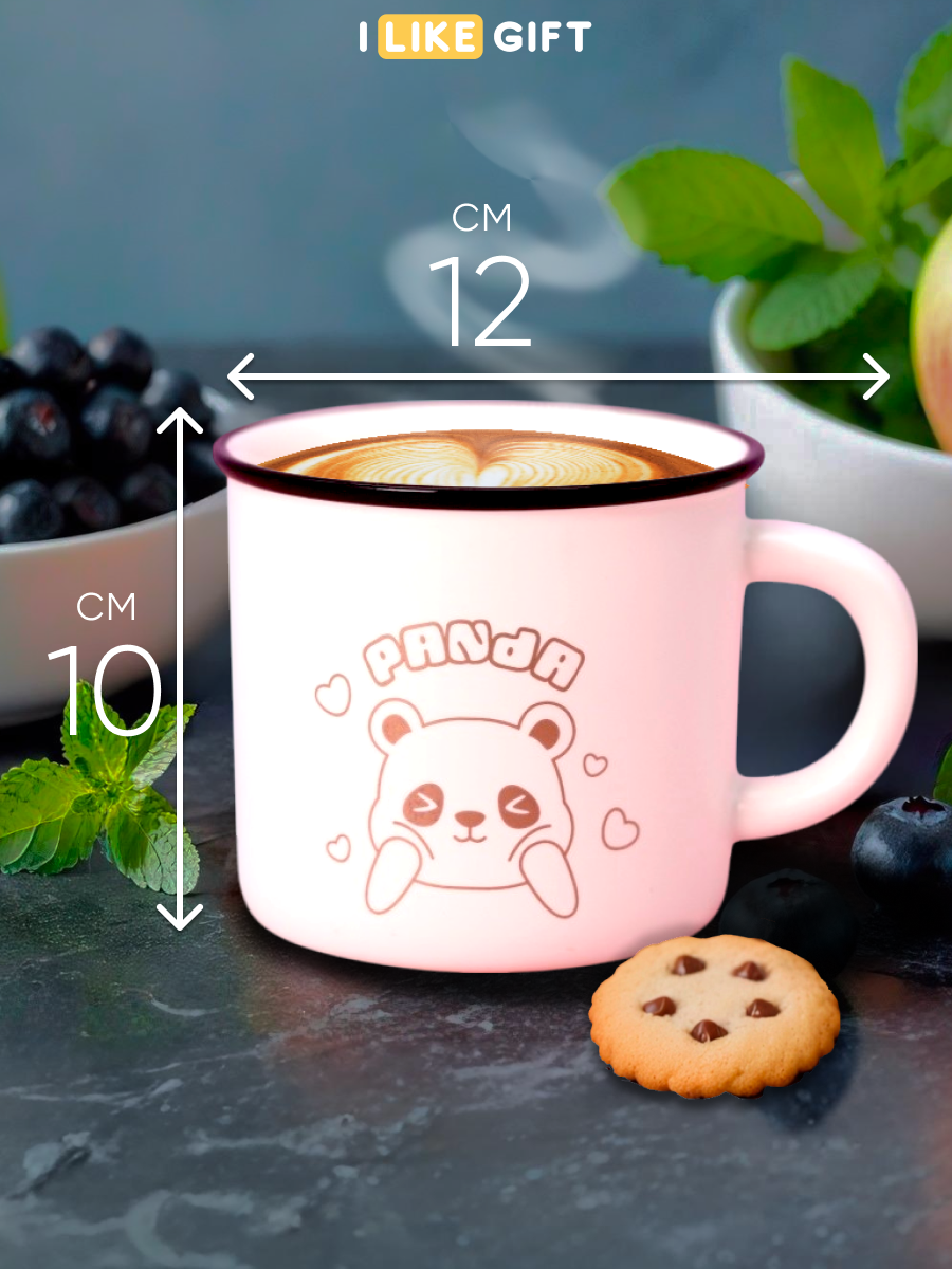 Кружка для чая 300 мл керамическая iLikeGift, чашка для кофе, посуда для кухни — фото 1