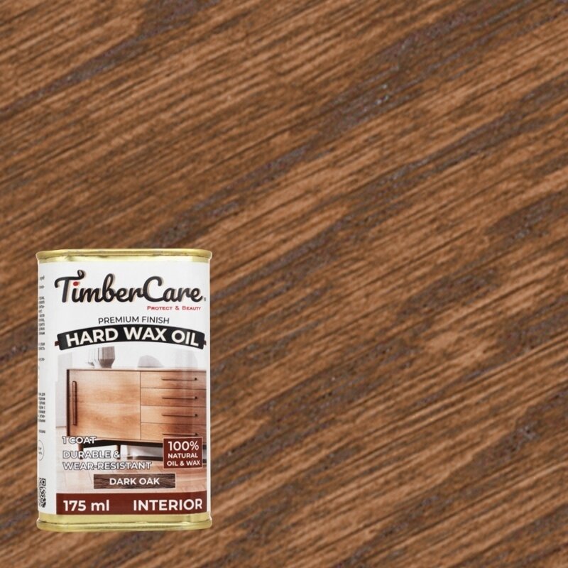 Масло защитное TimberCare Hard Wax Color Oil с твердым воском 350109 Темный дуб 0,175л