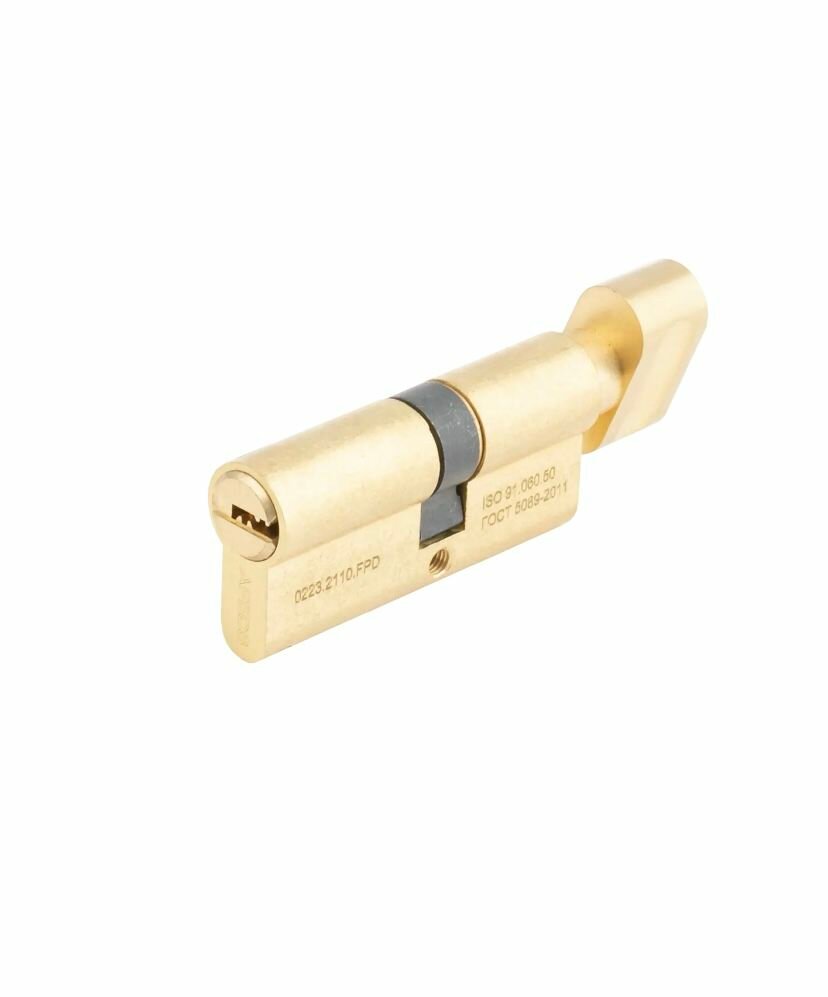 Цилиндровые механизмы Apecs Pro 68(37/371мм) ключ/вертушка золото 31*37