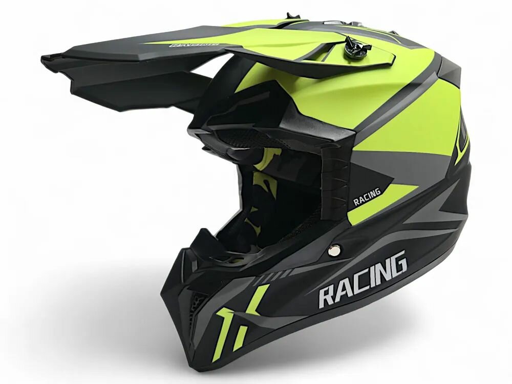 Мотошлем Кроссовый Взрослый RH 127 Matt Black/Green M