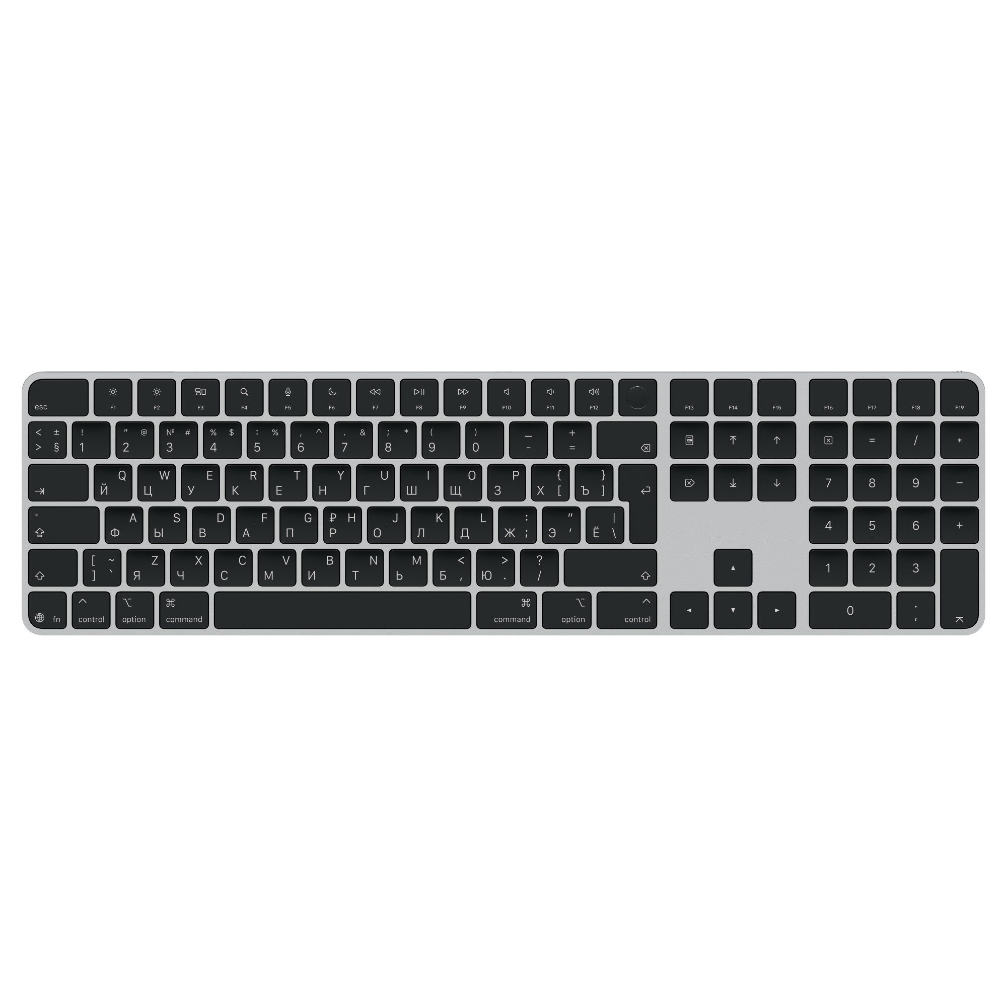 Беспроводная клавиатура Apple Magic Keyboard с Touch ID и цифровой панелью (USB-C), Black