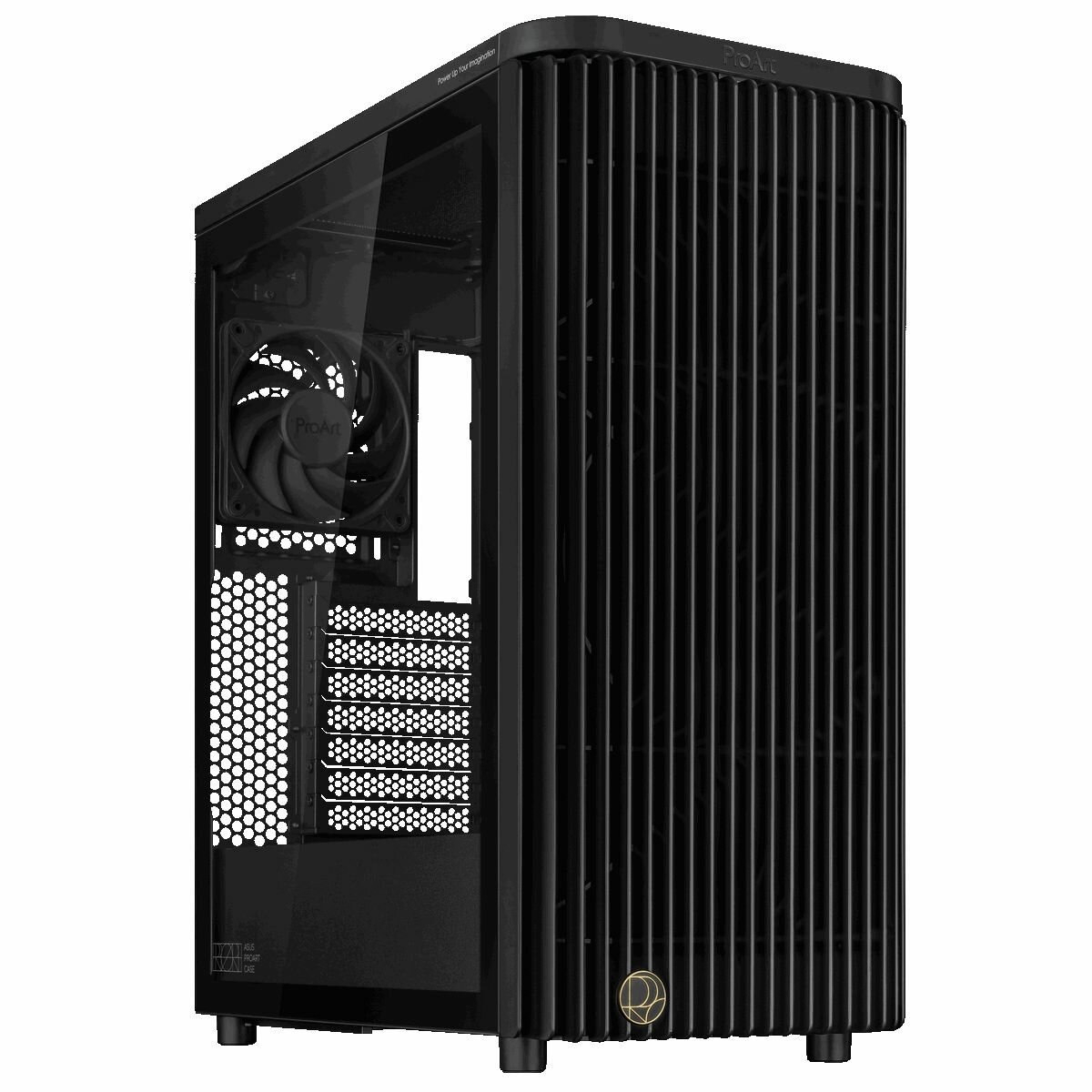 Корпус для ПК ASUS PROART PA401 ABS TG PWM BLACK, Middle Tower, ATX, Черный (90DC00M0-B39020)