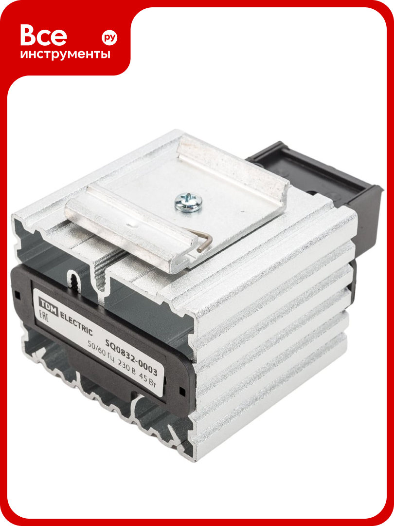 Обогреватель для установки на DIN-рейку TDM ELECTRIC 230В 45Вт SQ0832-0003