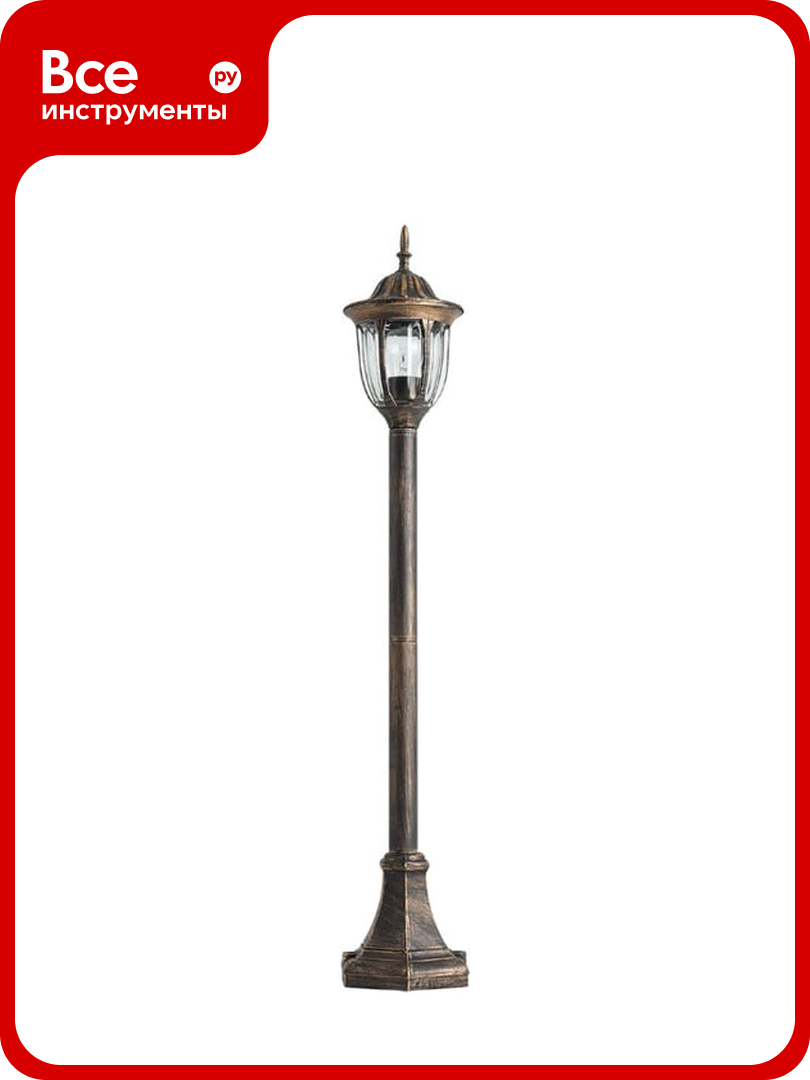 Садово-парковый светильник FERON PL6306 60W, 230V, E27, черное золото 11900