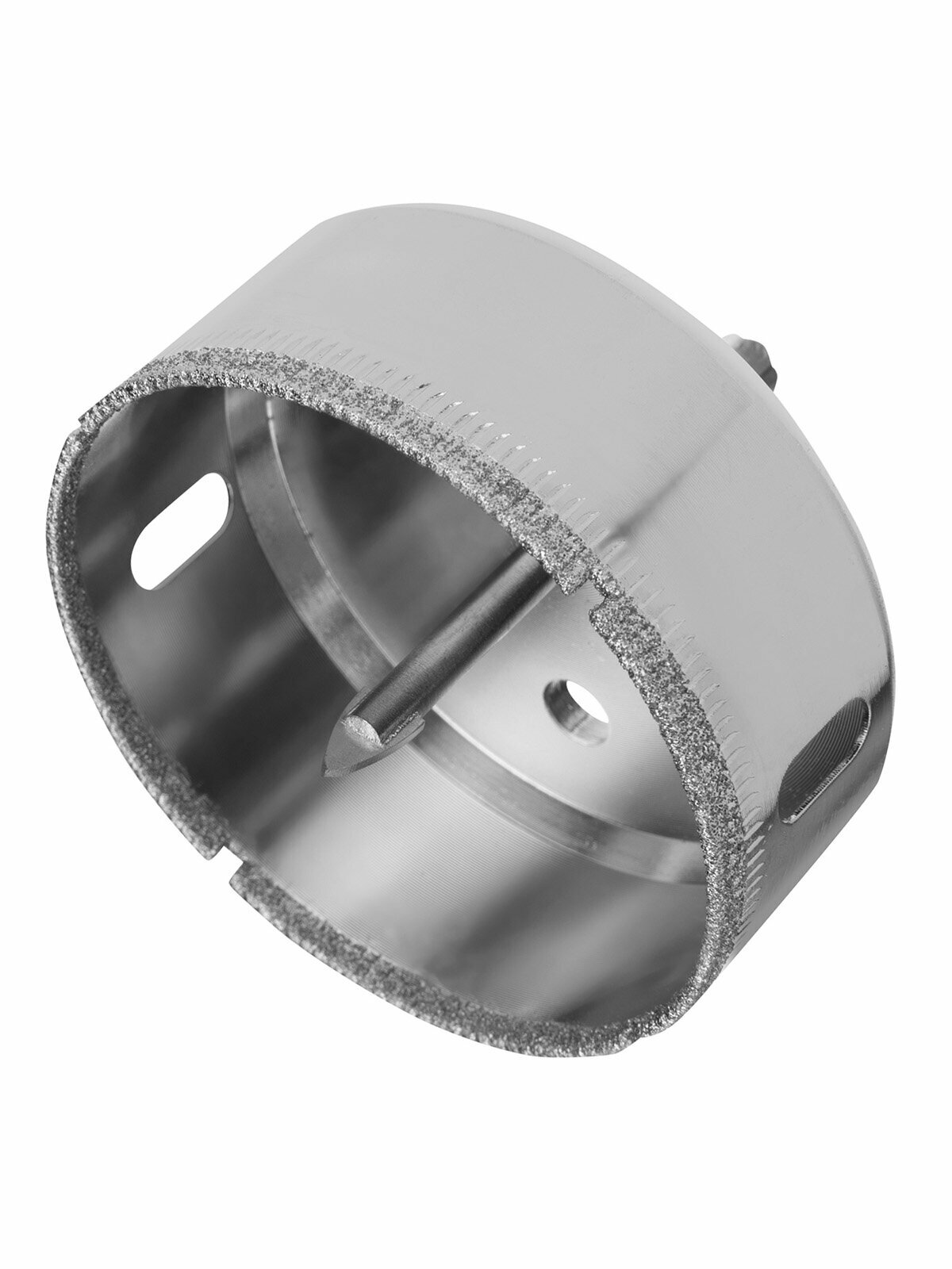 Сверло алмазное по стеклу и керамике Сибртех 68 х 55 мм 6-гранный хвостовик с центрирующим сверлом сталь 45 72726