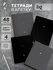 Тетрадь в клетку 48 листов, А5, BG "Monocolor. Black. Concise", s...
