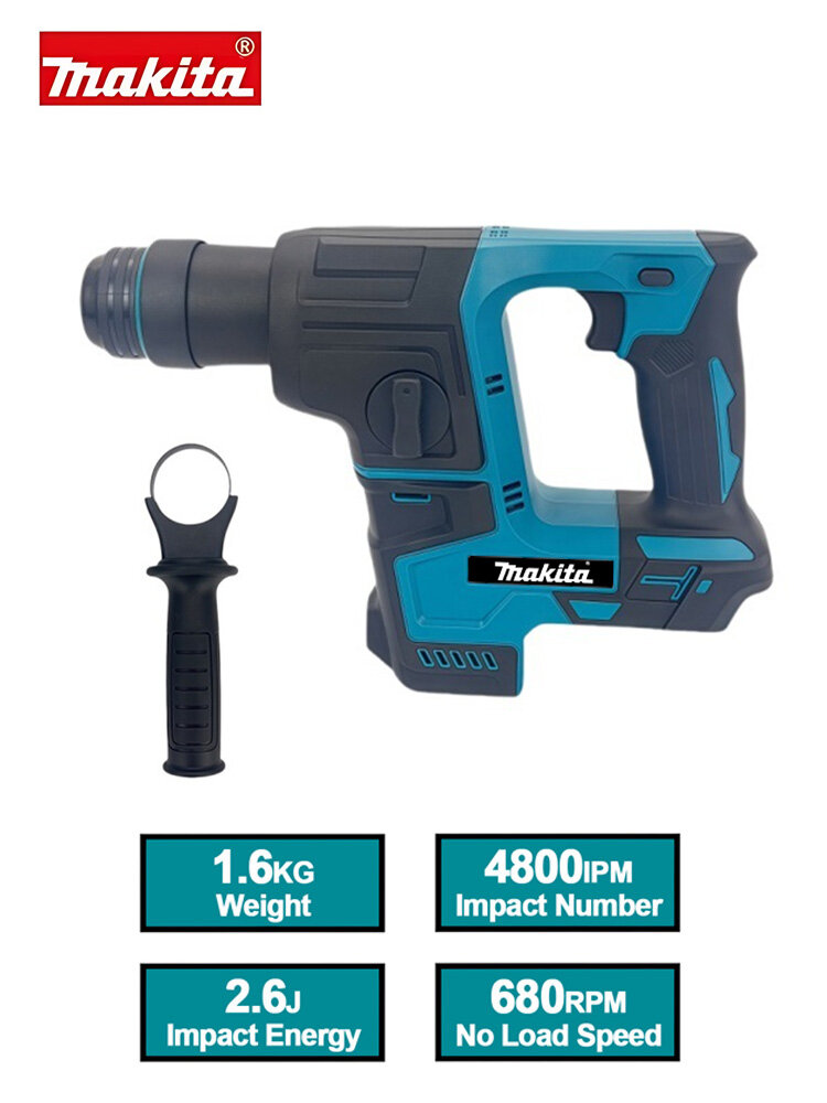Перфоратор Makita DH171Z электрический бесщёточный SDS Plus лёгкий с 2 аккумуляторами