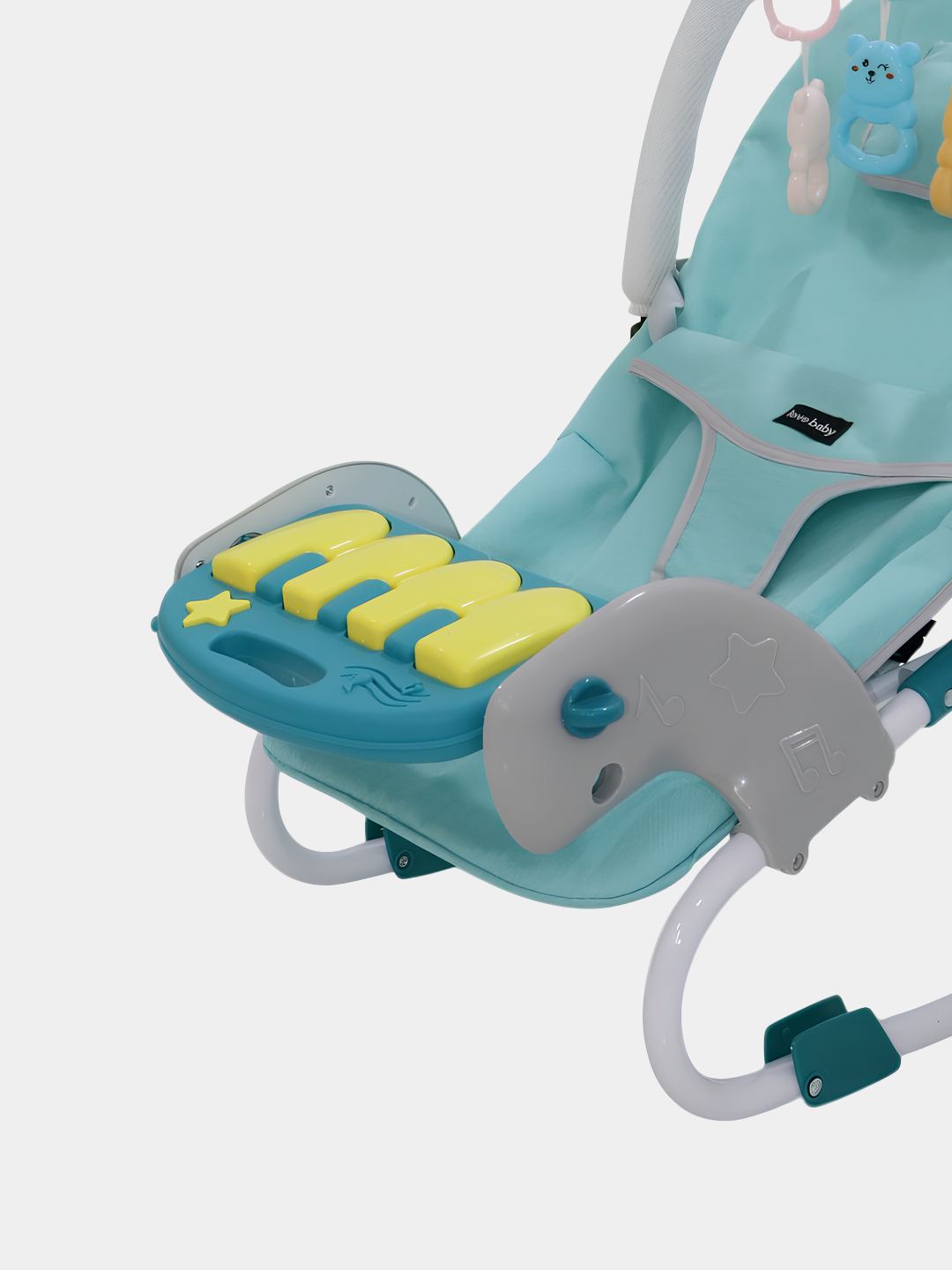 Детский шезлонг c игровой панелью, кресло-качалка, шезлонг для новорожденных — фото 1