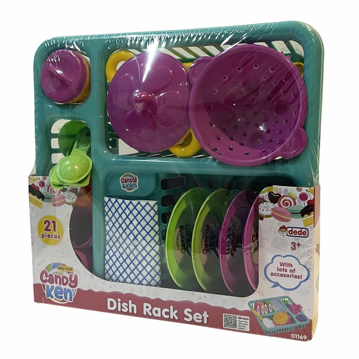 Набор посуды Candy&Ken, в лотке, 21 предмет — фото 1