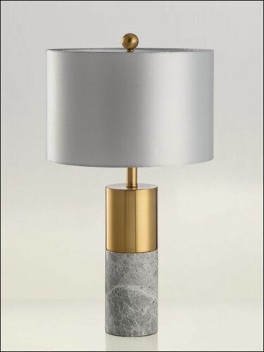 Изображение товара Мраморная настольная лампа в стиле лакшери