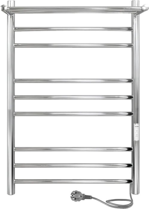 Полотенцесушитель электрический Indigo Line Trinity LСLTE80-50PRt с полкой серебристый