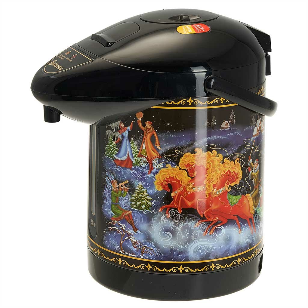 Термопот электрический 2,8 л Василиса ВА-5003 "Тройка" 750 Вт, черный