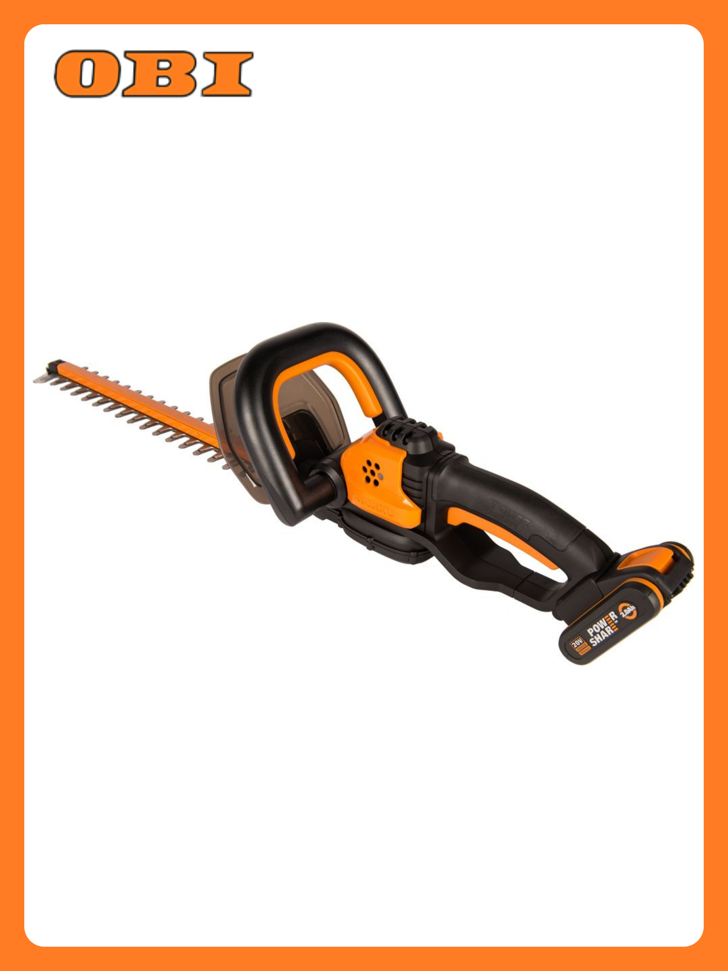 Кусторез Worx WG261E аккумуляторный двустороннее лезвие 44 см