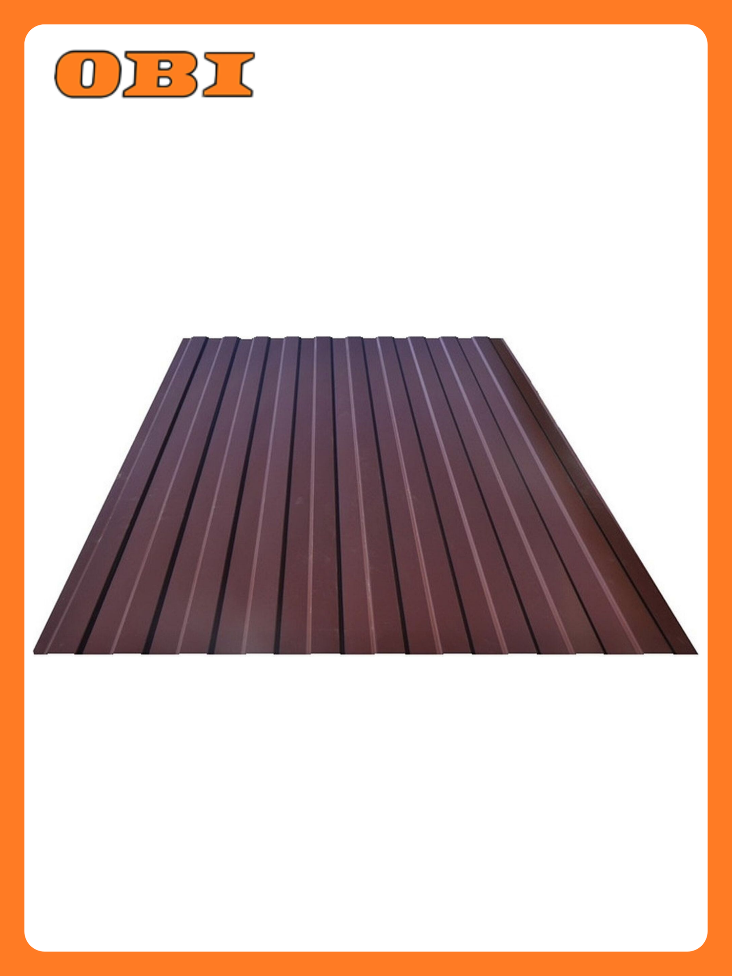 Профнастил Таврос C-8 стеновой оцинкованный коричневый 2000x1200 мм