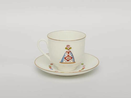 Изображение товара Чашка с блюдцем ф. Ландыш рисунок Кулич и Пасха