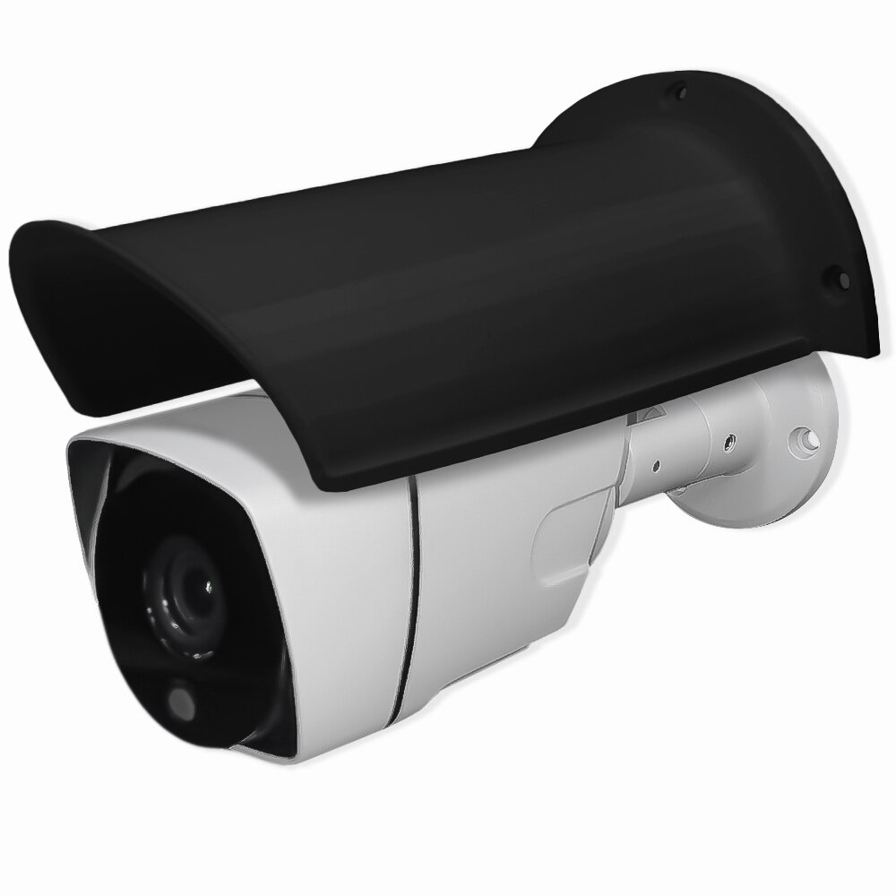 Уличная камера видеонаблюдения с защитным козырьком IP 5Мп PS-link IP105P + Cover-L Black со встроенным POE питанием