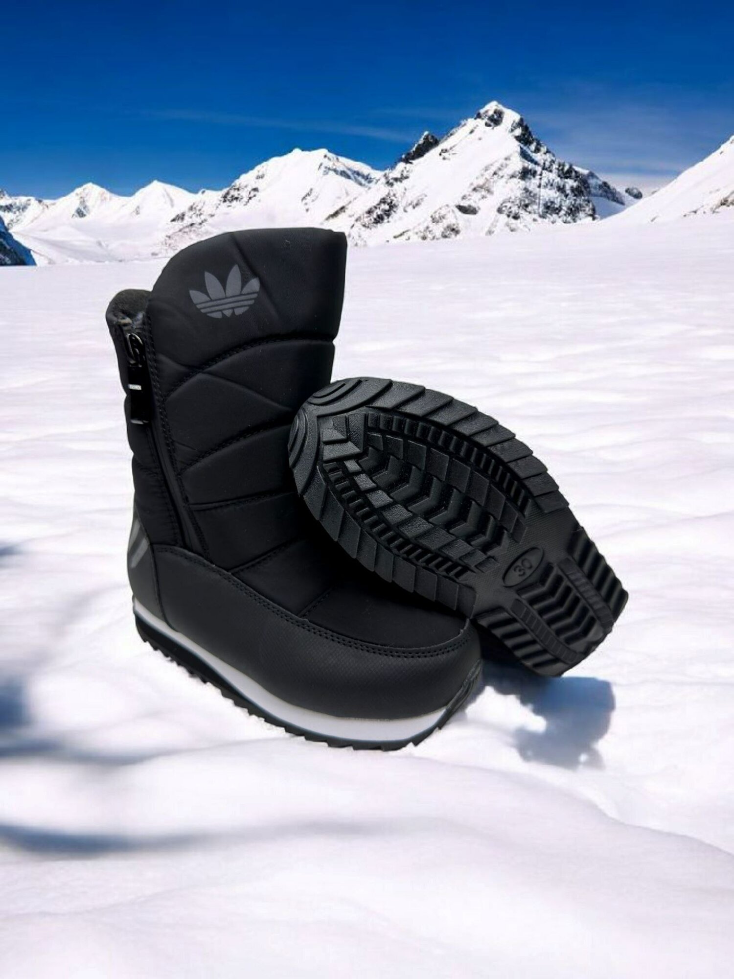 Дутики , размер 29, черный — фото 1