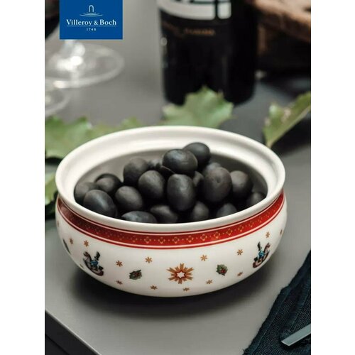 Сахарница новогодняя 10х13 см, Toys Delight, Villeroy & Boch, Премиум-Фарфор