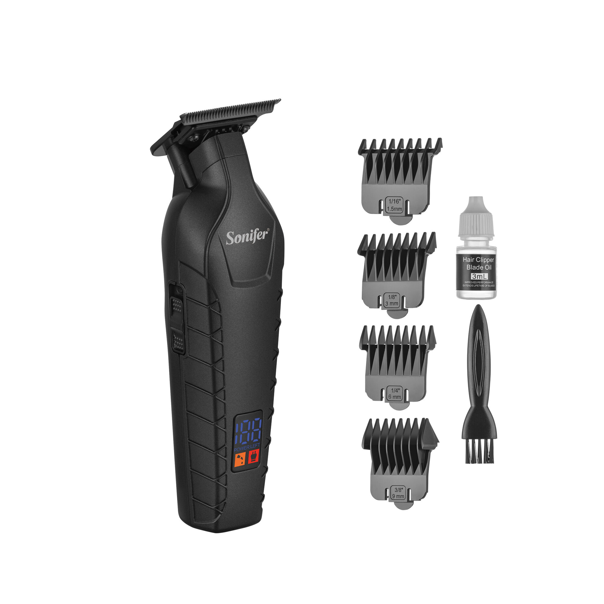 Машинка для стрижки Sonifer 9673, триммер для волос, бороды и носа