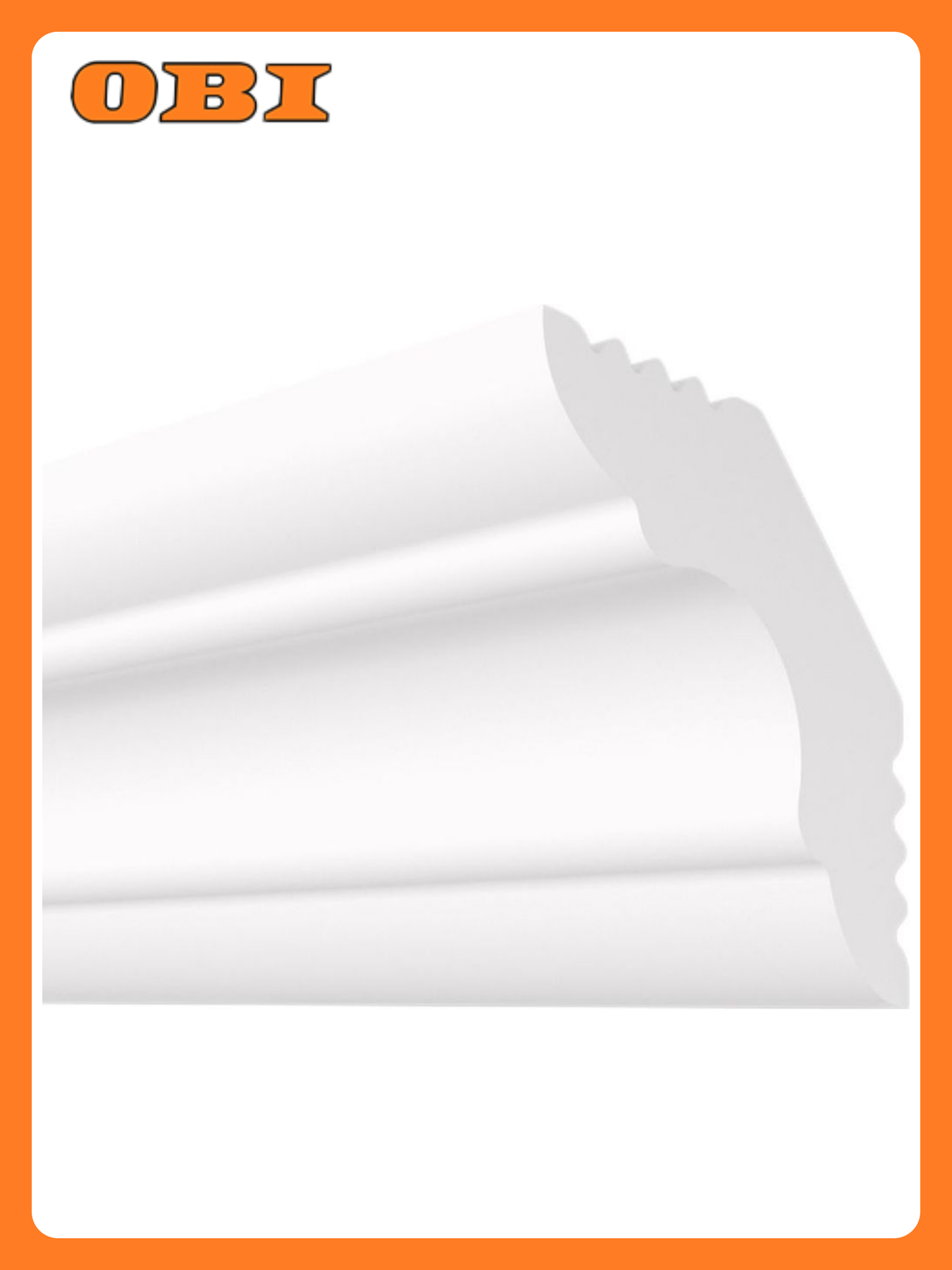 Плинтус потолочный плинтэкс E 25/25 белый 25x25 мм