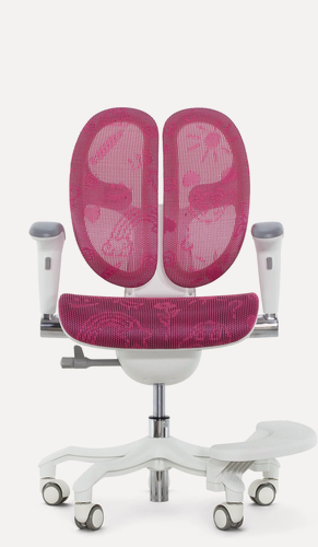 Изображение товара Кресло школьника FALTO ORTO (корсетная спинка, слайдер, подлокотники 3D, сетка, розовый)
