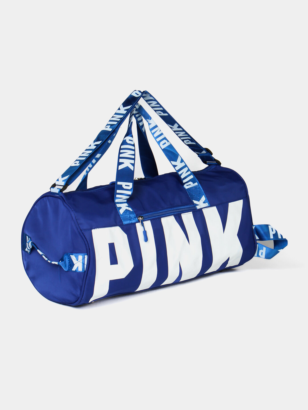 Сумка бочонок  лейхкий, фактура гладкая, синий — фото 1