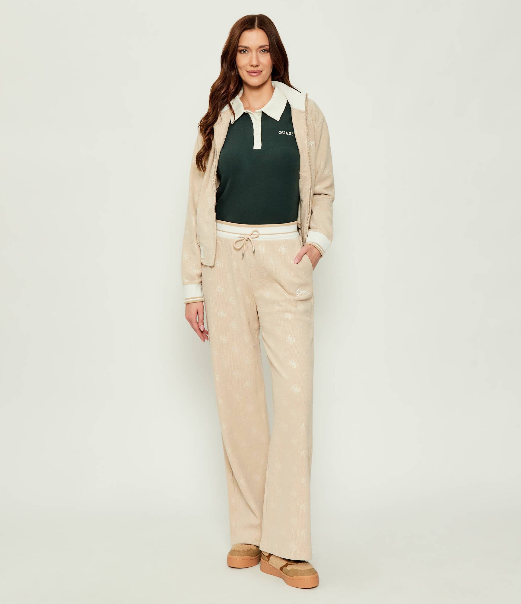 Блуза GUESS, размер XS, зеленый — фото 1