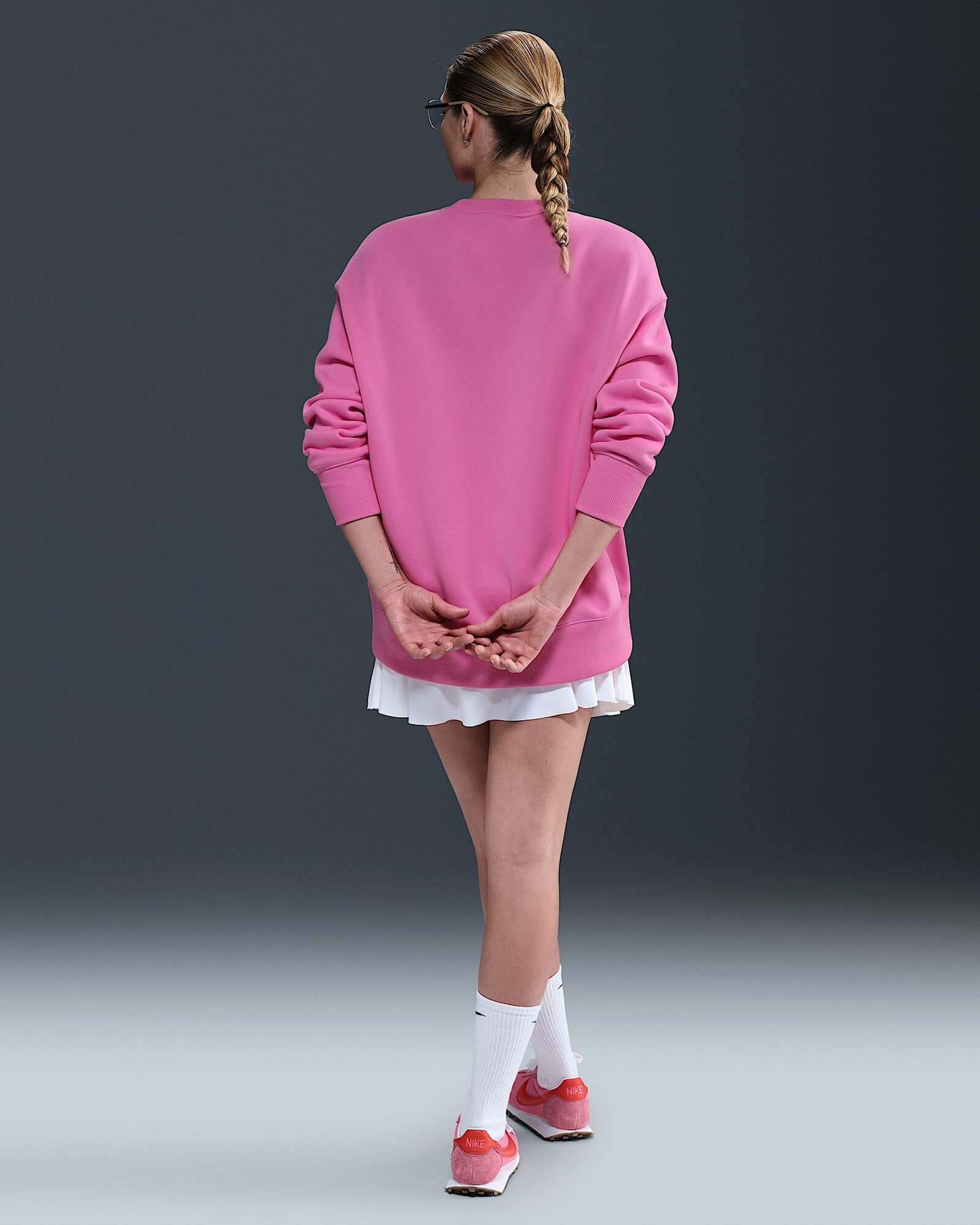 Толстовка NIKE Phoenix, размер M, , розовый — фото 1