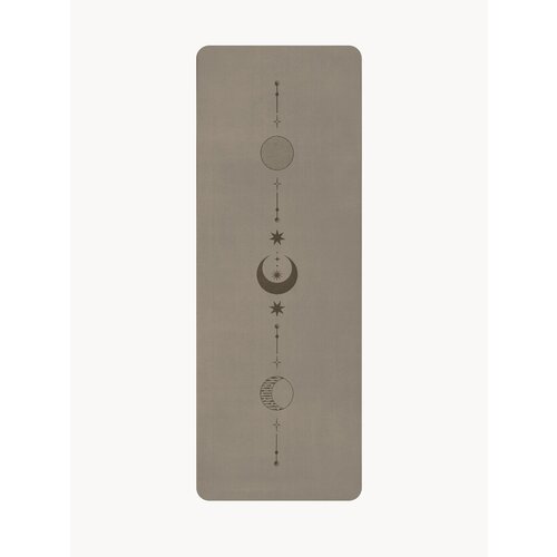 Ультрацепкий 100% каучуковый коврик для йоги Ultra Moon Coffee 185*68*0,5 см нескользящий