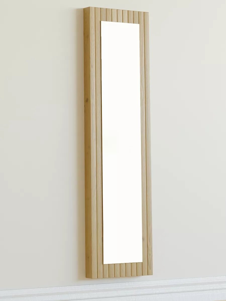 Зеркало настенное Пиафорте из массива сосны орех