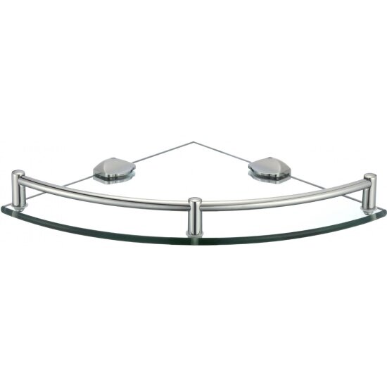 Полка Savol угловая стеклянная S-003011 хром