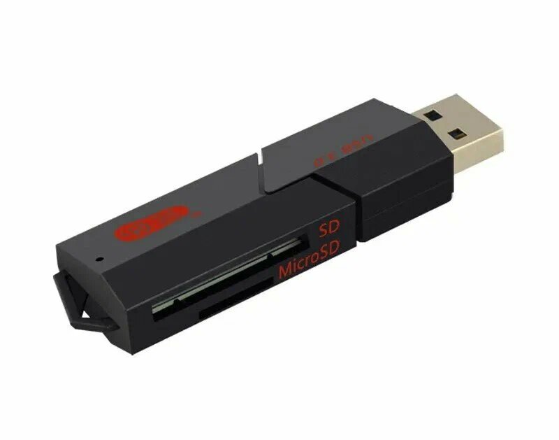 Высокоскоростной кард-ридер SmartQuickly C307 - MicroSDXC, SDXC до 2 Тб - USB 3.1 G1 - Win+Mac+Linux