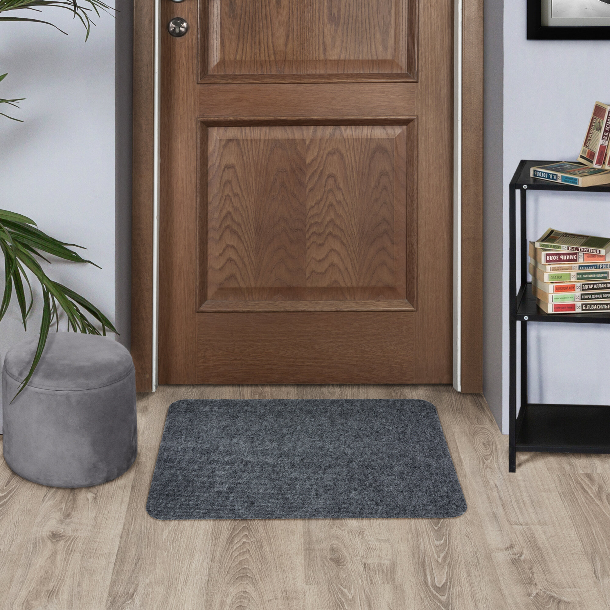 Коврик Флорт Офис 49x80 см полипропилен цвет серый