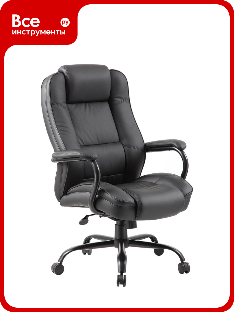 Кресло офисное BRABIX Heavy Duty Hd-002, усиленная конструкция, Нагрузка 200 кг экокожа 531829