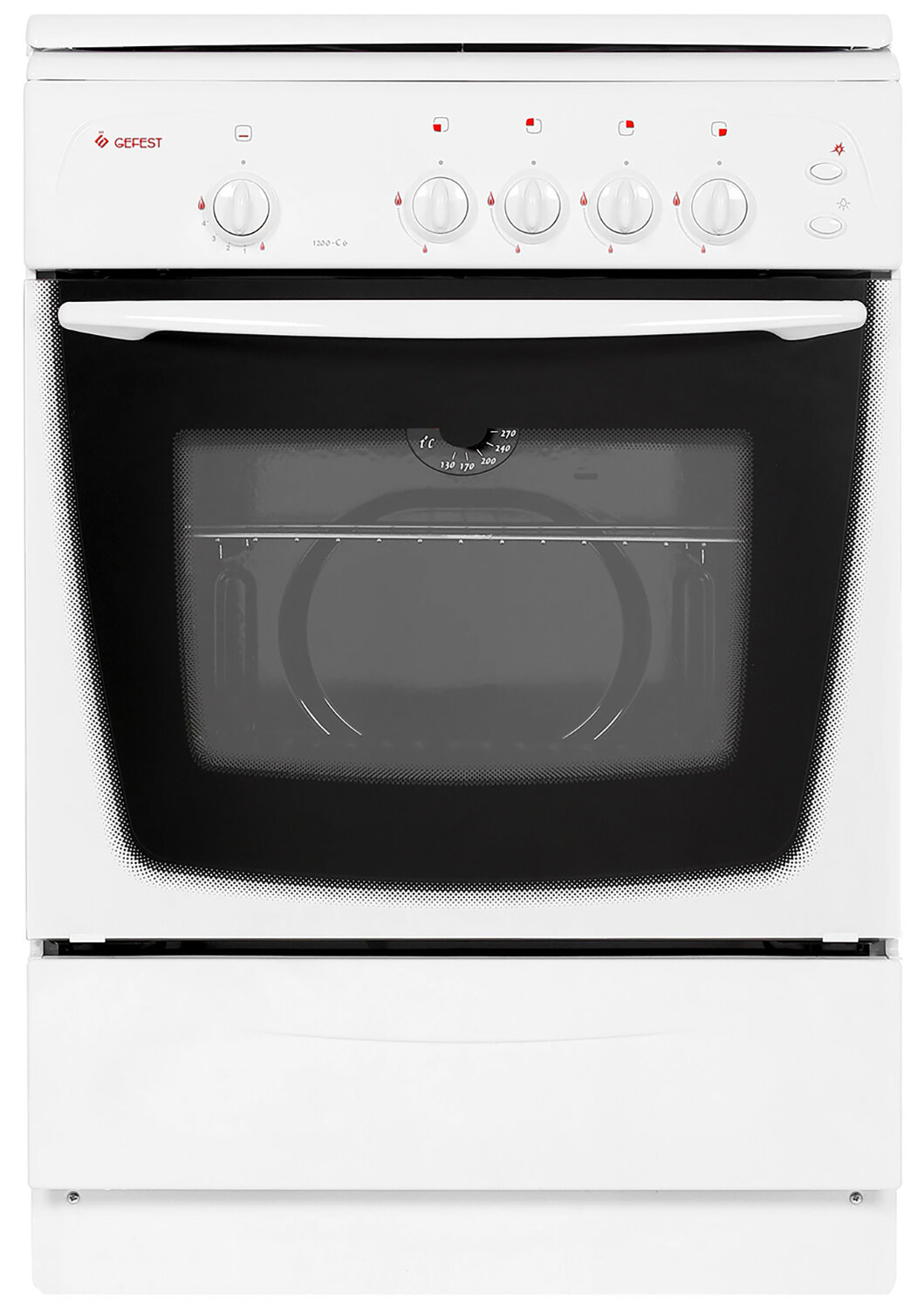 Газовая плита Gefest Брест 1200 C6 60 см 63 л 4 конфорки белый