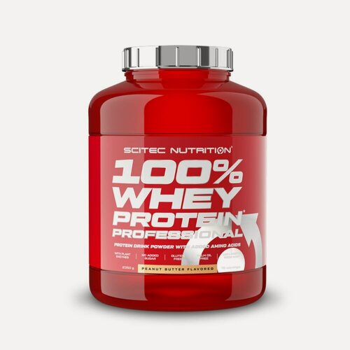 Изображение товара Протеин сывороточный Scitec Nutrition 100% Whey Protein Professional 2350 г Арахисовая паста