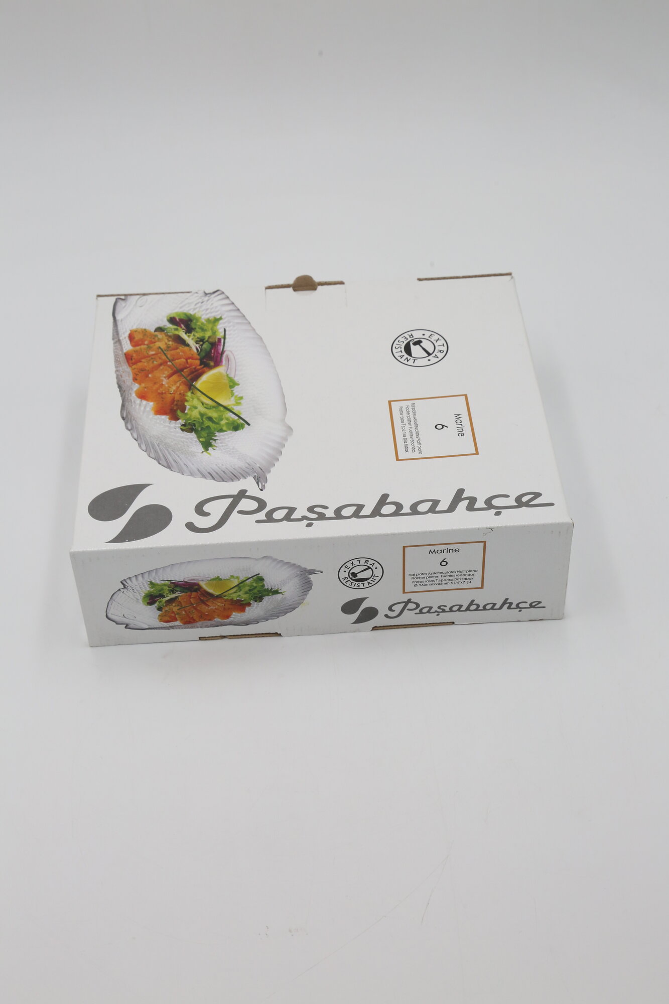 Тарелка закал. PASABAHCE марин 10257 260х210мм 6шт 6х4 243053