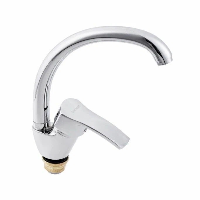 Смеситель Tsarsberg TSB 750 1160  для кухни  горизонтальный монтаж  поворотный излив   хромированное покрытие   боковой