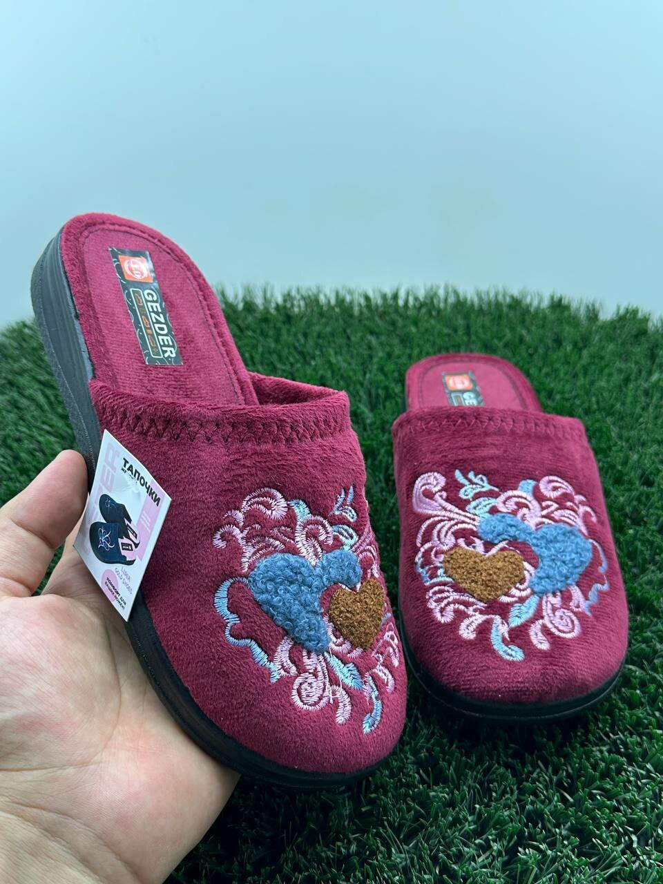 Тапочки LIDER, размер 36, red — фото 1